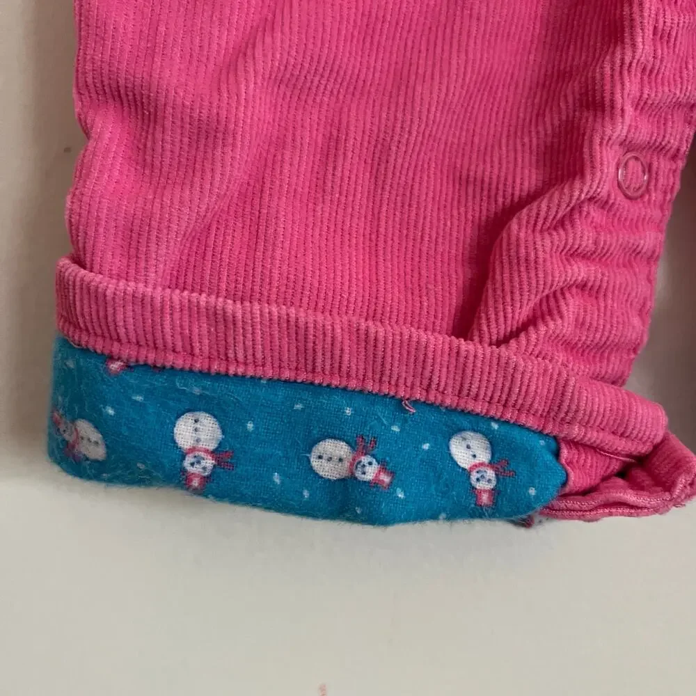Vintage Oshkosh pink corduroy overalls (18m)